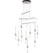 Lilium 10 Light 34.8 inch Sterling Mobile Pendant Ceiling Light
