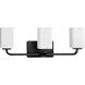 Cowan 3 Light 24 inch Matte Black Bath Vanity Wall Light