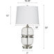 Cameron 33 inch 150.00 watt Clear Seeded Table Lamp Portable Light