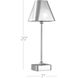 Gadabout 20 inch 3 watt Polished Nickel Cordless Table Lamp Portable Light