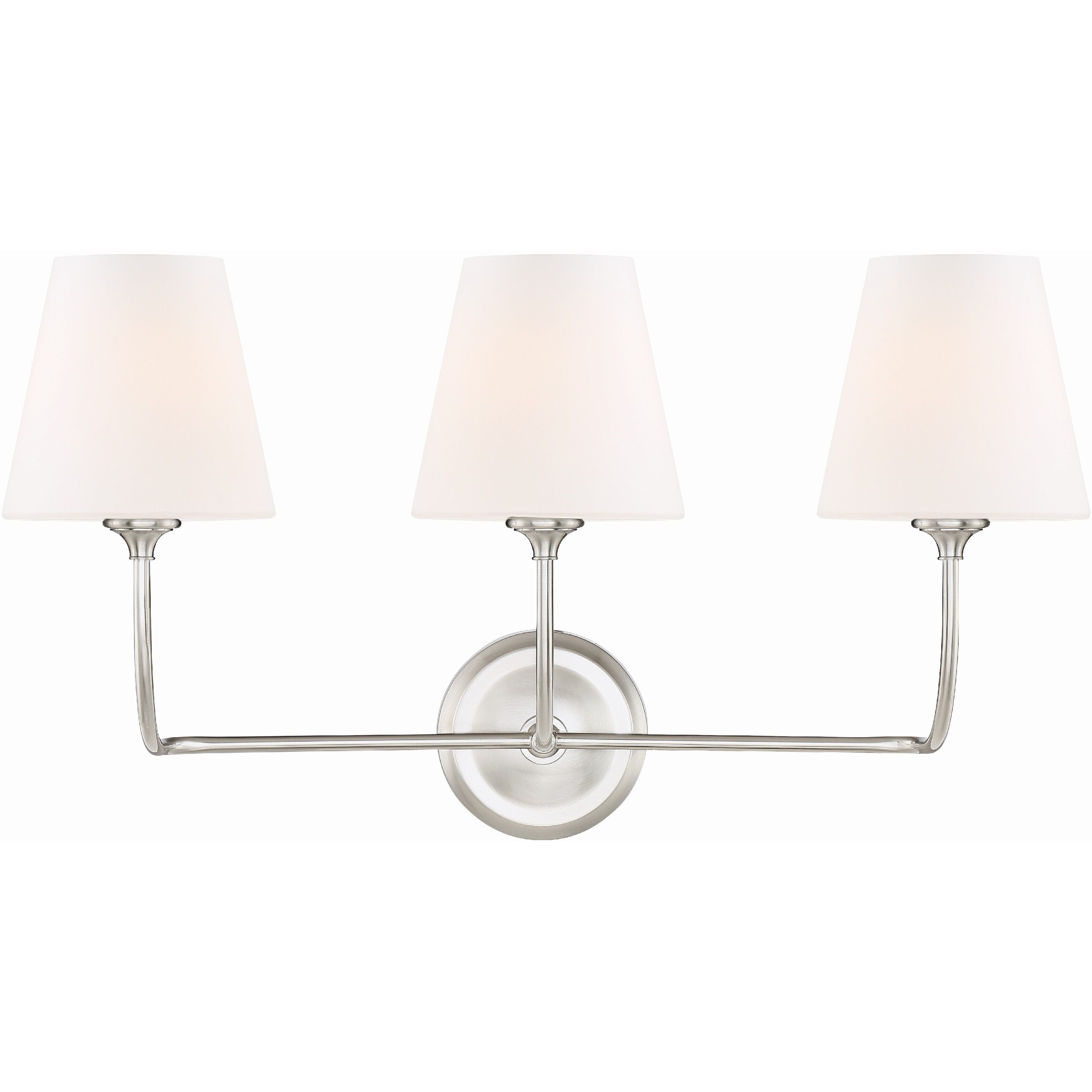 Sylvan Bath Vanity Light Wall Light in Brushed Nickel