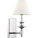 Washburn 1 Light 6.9 inch Polished Nickel Wall Sconce Wall Light, Essentials