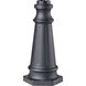 Outdoor Post Base 19.5 inch Black Outdoor Post Base