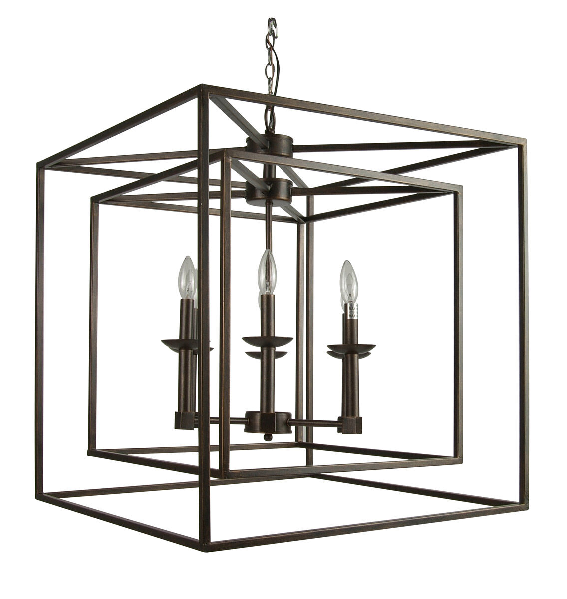 YS Series 24 inch Pendant Ceiling Light, Bronze Frame