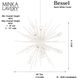 Bessel 15 Light 30 inch Sand White Pendant Ceiling Light