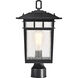 Cove Neck 16 inch Textured Black Post Lantern, Large
