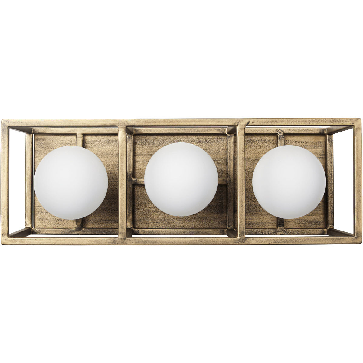 Plaza LED 14.38 inch Havana Gold and Carbon Bath Vanity Wall Light
