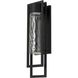 2 Step LED 25 inch Sand Black Outdoor Wall Sconce
