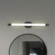 Edgeworth LED 27.75 inch Matte Black Vanity Light Wall Light
