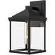 Alora Mood Larchmont 1 Light 14.88 inch Textured Black Exterior Wall Sconce