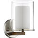 Lark 1 Light 5.5 inch Polished Nickel/Whiskey Barrel Wall Sconce Wall Light