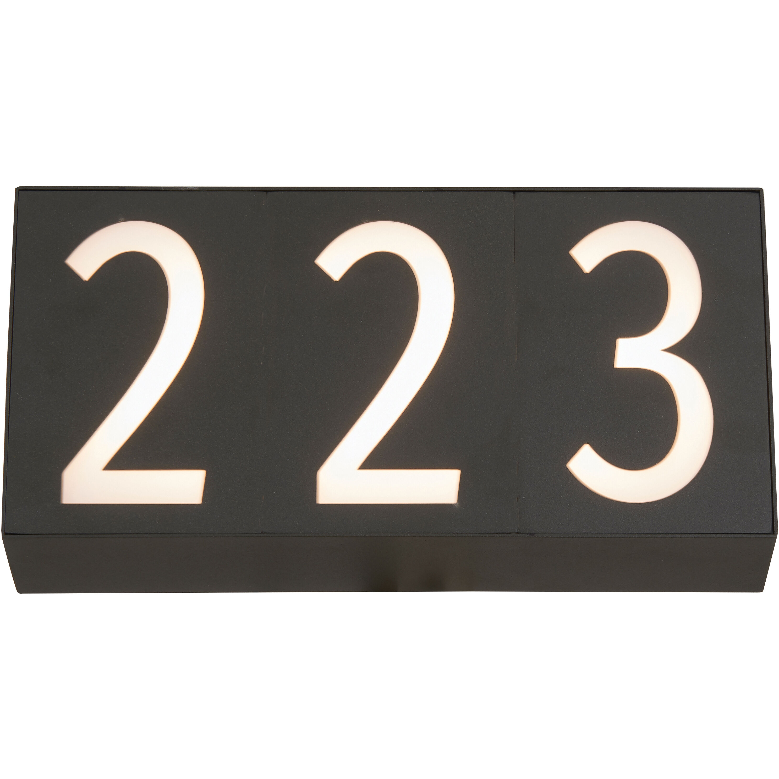 Numero LED 5 inch Matte Black Outdoor Wall Light