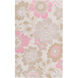 Peek-A-Boo 60 X 36 inch Pink and Neutral Area Rug, Poly Acrylic