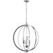 Karland LED 24 inch Polished Chrome Chandelier Ceiling Light