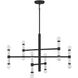 Kingsburg 12 Light 32 inch Matte Black Chandelier Ceiling Light