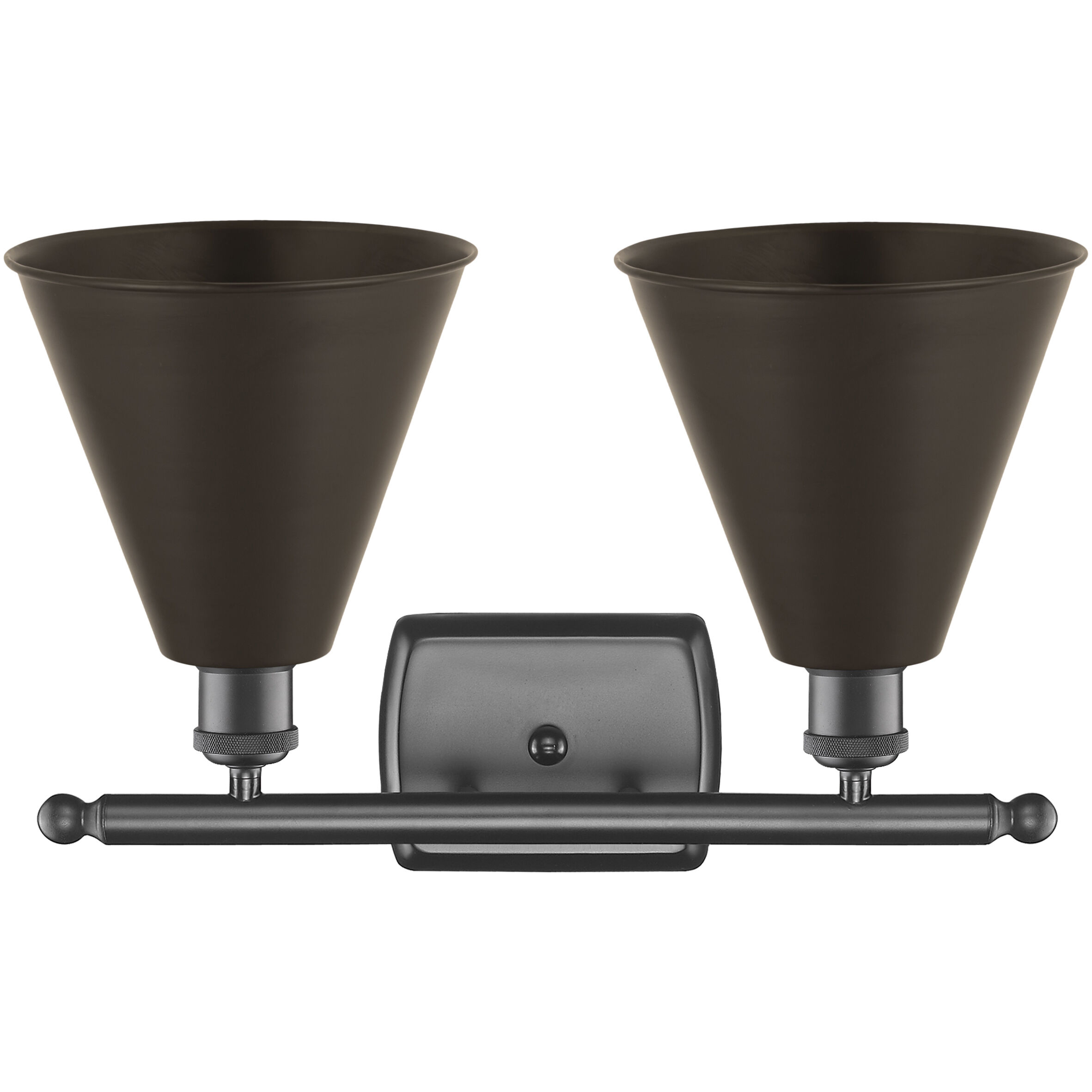 Ballston Cone 2 Light 18 inch Oil Rubbed Bronze Bath Vanity Light Wall Light