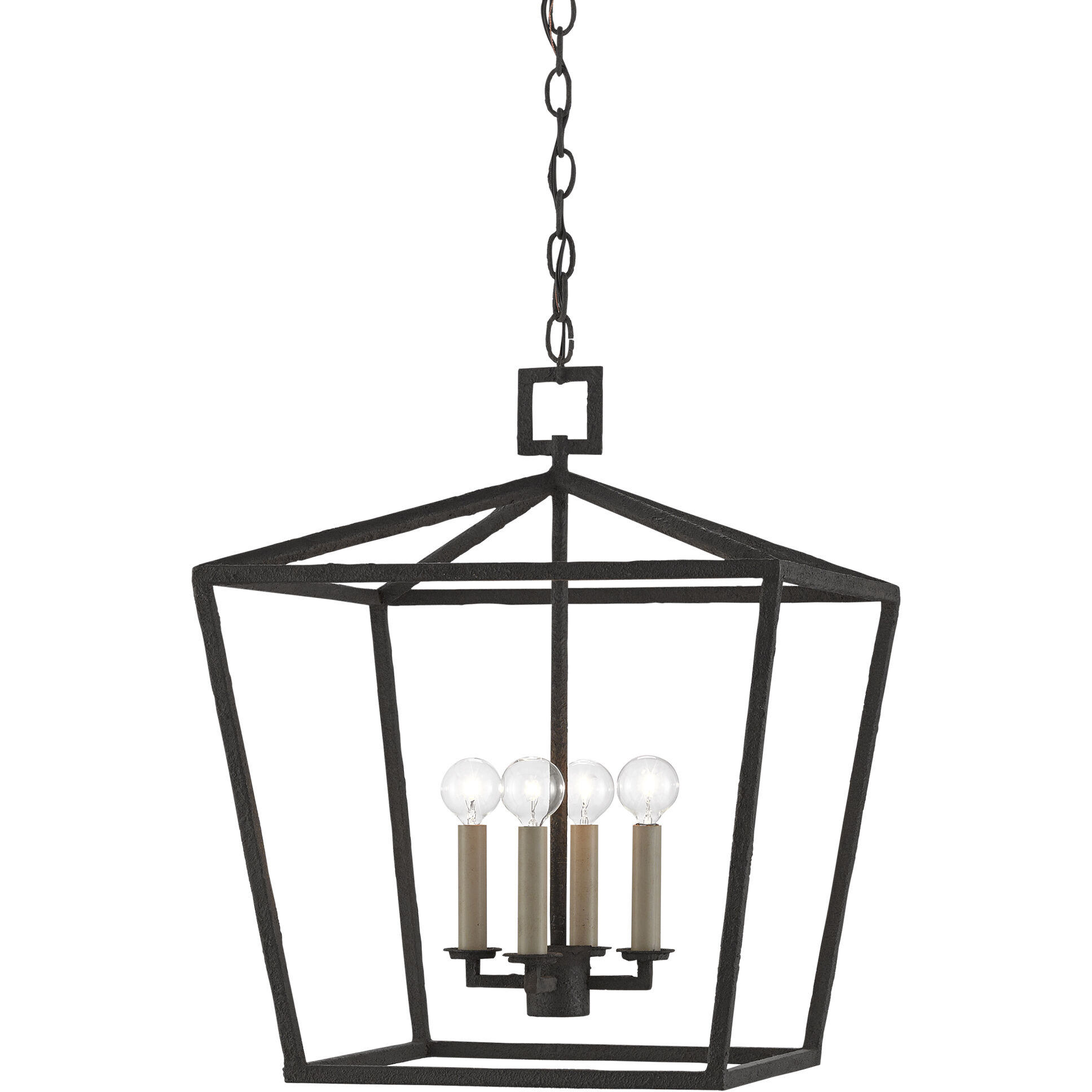 Denison 4 Light 18 inch Molé Black Lantern Pendant Ceiling Light, Medium