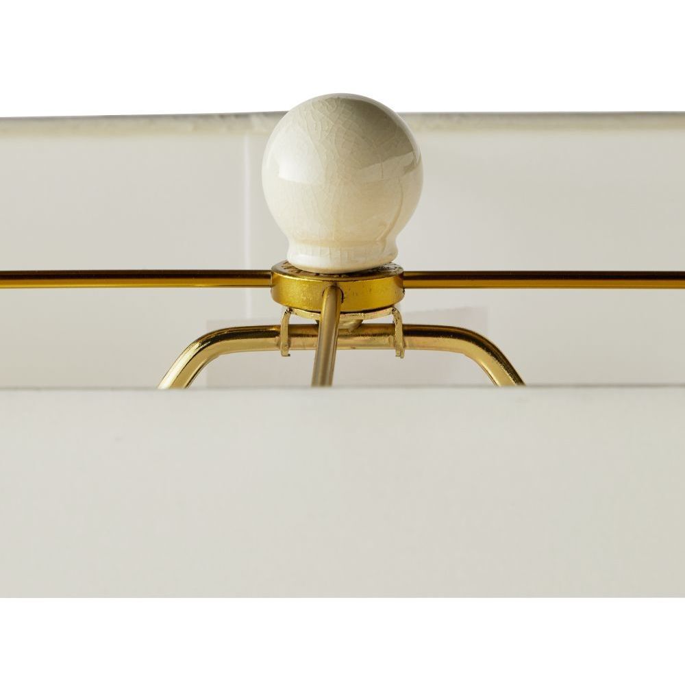 Cera 150.00 watt Ivory Crackle Table Lamp Portable Light