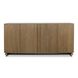 Kellem Black and Natural Wood 4 Door Cabinet
