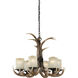 Yoho LED 24.5 inch Black Walnut Chandelier Ceiling Light