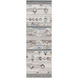 Alyssa 96 X 30 inch Light Grey Rug