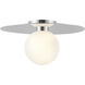 Elixir LED 14.13 inch Chrome Flush Mount Ceiling Light