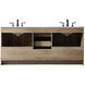 Soma 72 X 19 X 34 inch Natural Oak Vanity Sink Set