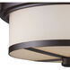 Flushmounts 2 Light 13 inch Oil Rubbed Bronze Flush Mount Ceiling Light