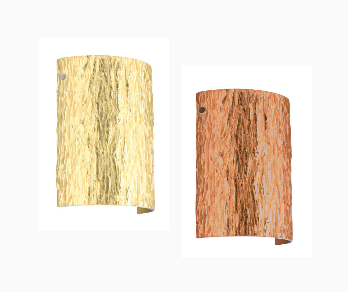 Tamburo 8 1 Light 8 inch Satin Nickel ADA Wall Sconce Wall Light in Incandescent, Stone Silver Foil Glass