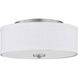 Gilchrist LED 13 inch Brushed Nickel Flush Mount Ceiling Light, Progress LED