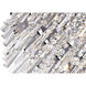 Franca 8 Light 22 inch Chrome Drum Shade Flush Mount Ceiling Light in Black