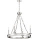 Seville 4 Light 25 inch Polished Nickel Chandelier Ceiling Light, Essentials