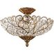 Seneca 6 Light 20 inch Spanish Bronze Semi Flush Mount Ceiling Light