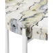 Freya 16.75 inch Natural and Nickel Accent Table