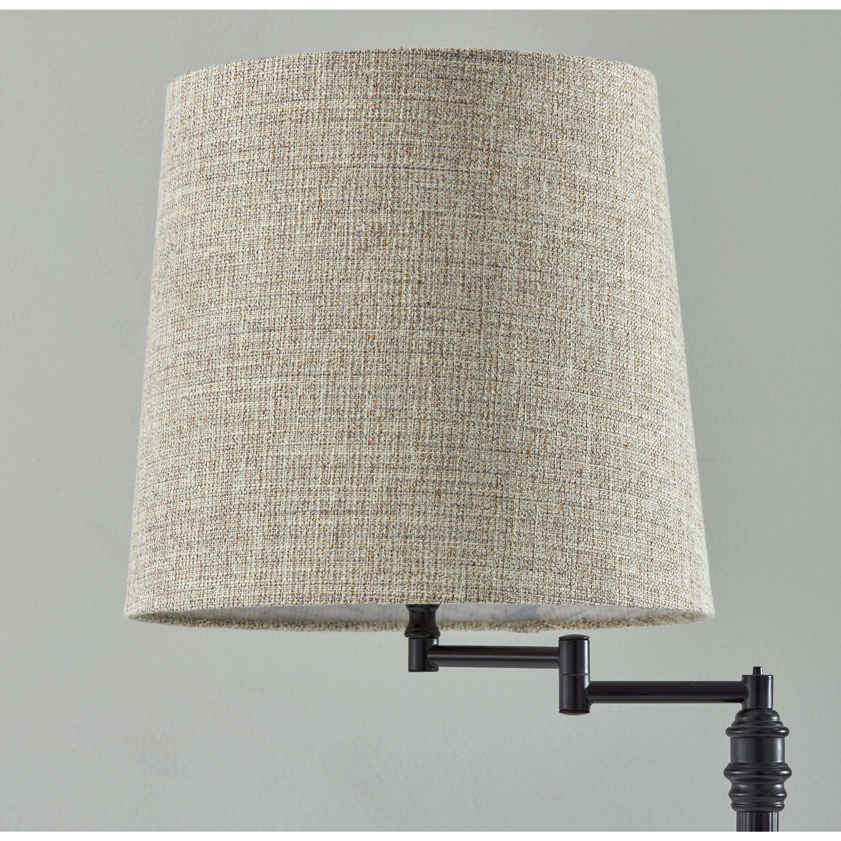 Dante 26 inch 60.00 watt Black Metal Table Lamp Portable Light, Simplee Adesso