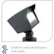 WAC 12V Wall Wash Black Low Voltage Wall Wash in 3000K Warm White LED, WAC Landscape