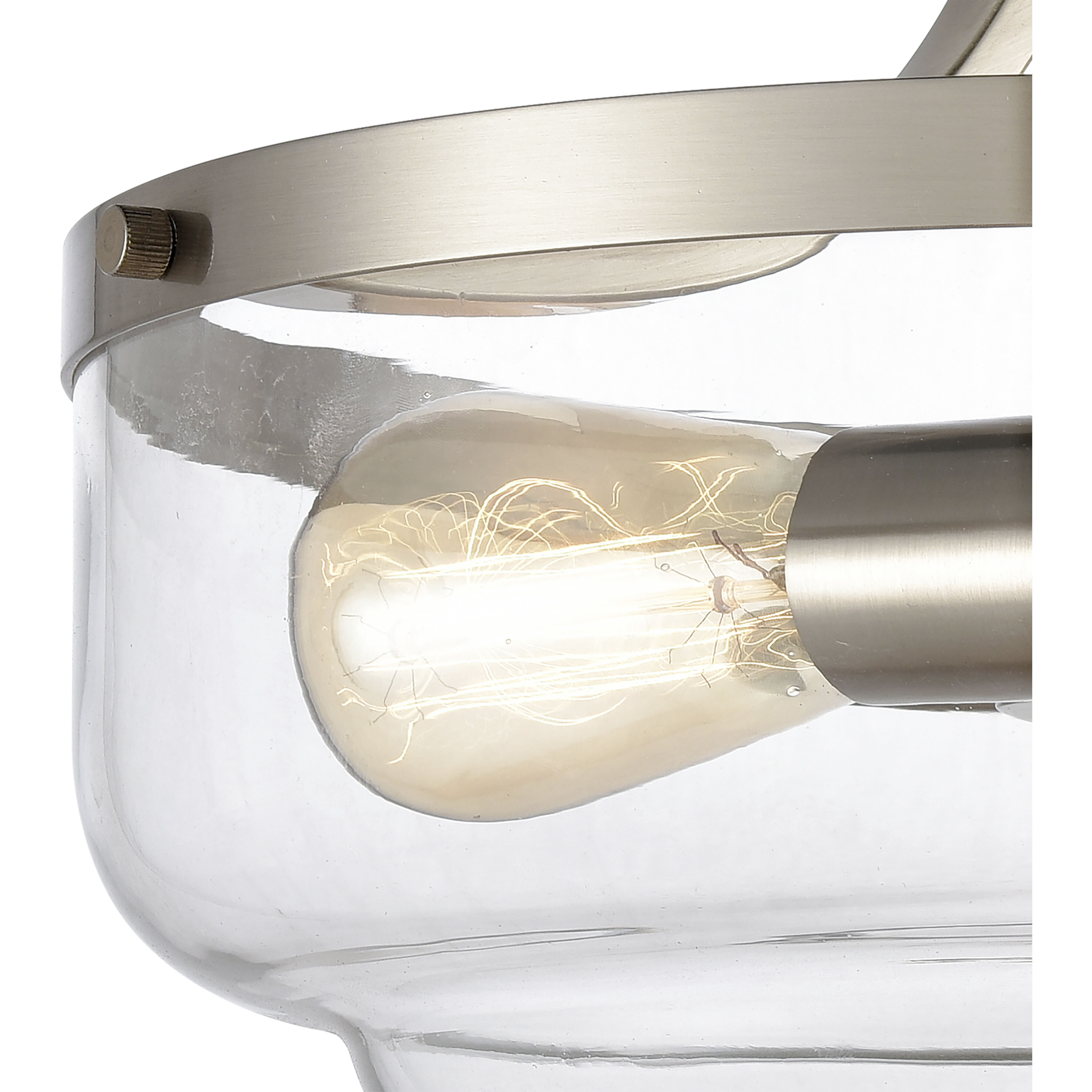 Calistoga 2 Light 13 inch Brushed Nickel Semi Flush Mount Ceiling Light