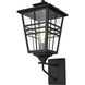Macon 1 Light 19.5 inch Black Outdoor Wall Sconce