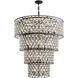 Windsor 21 Light 40 inch Carbon Black/Havana Gold Chandelier Ceiling Light