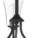 Neighborhood Gwyneth 3 Light 20 inch Flat Black Chandelier Ceiling Light in Clear Seeded, Neighborhood Collection