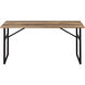 Deven 60 X 15.5 inch Natural Wood and Black Console Table