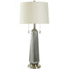 Lumi 36.5 inch 60 watt Silver Sateen and Polished Nickel Table Lamp Portable Light