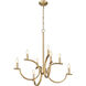 Cordelia 8 Light 29.25 inch Modern Gold Chandelier Ceiling Light