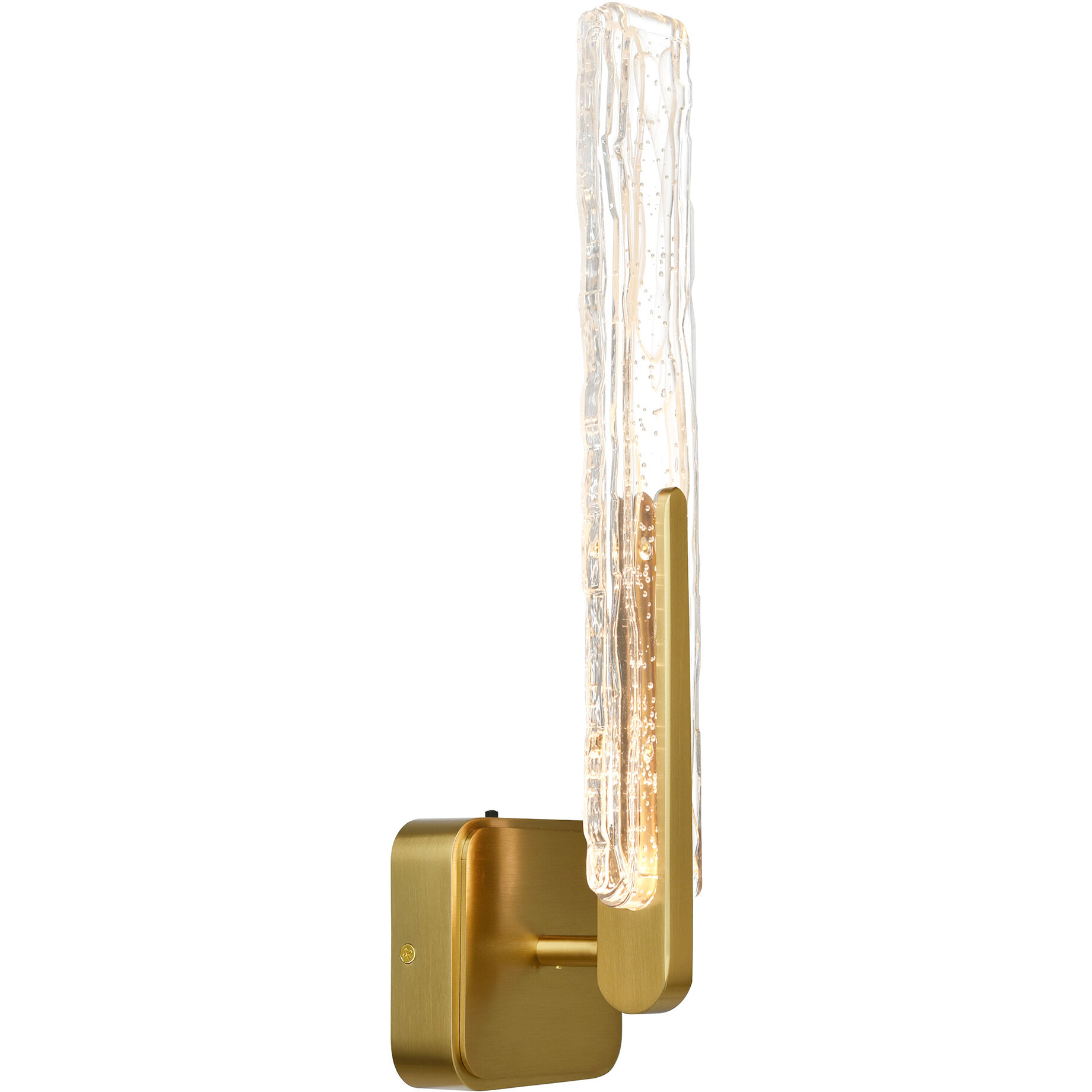 Curva LED 4.7 inch Brass Wall Light