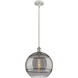 Ballston Rochester 1 Light 12 inch White Polished Chrome Stem Hung Mini Pendant Ceiling Light