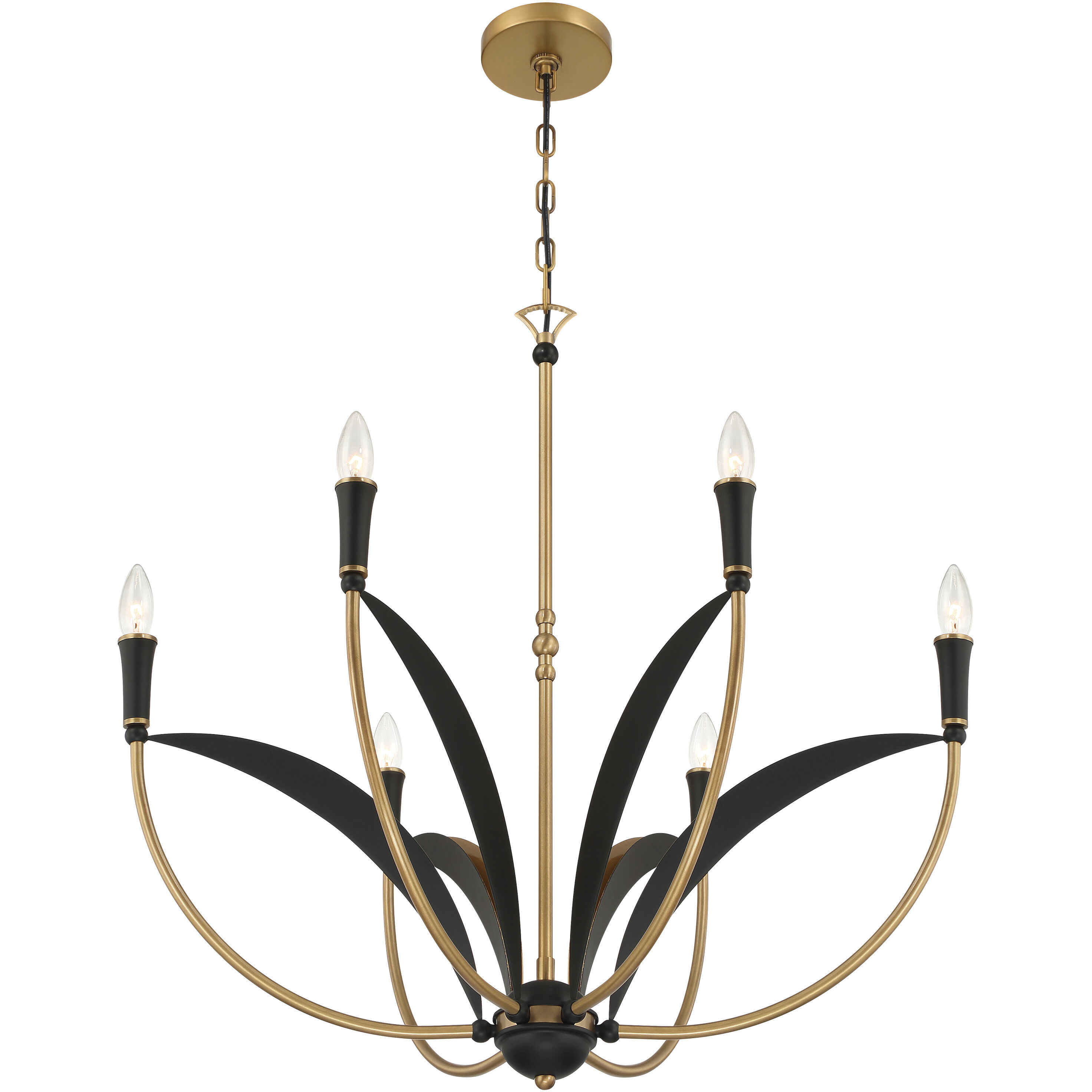 Miller 6 Light 28.25 inch Legacy Brass and Sand Coal Chandelier Ceiling Light