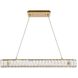 Monroe 1 Light 31 inch Gold Linear Pendant Ceiling Light
