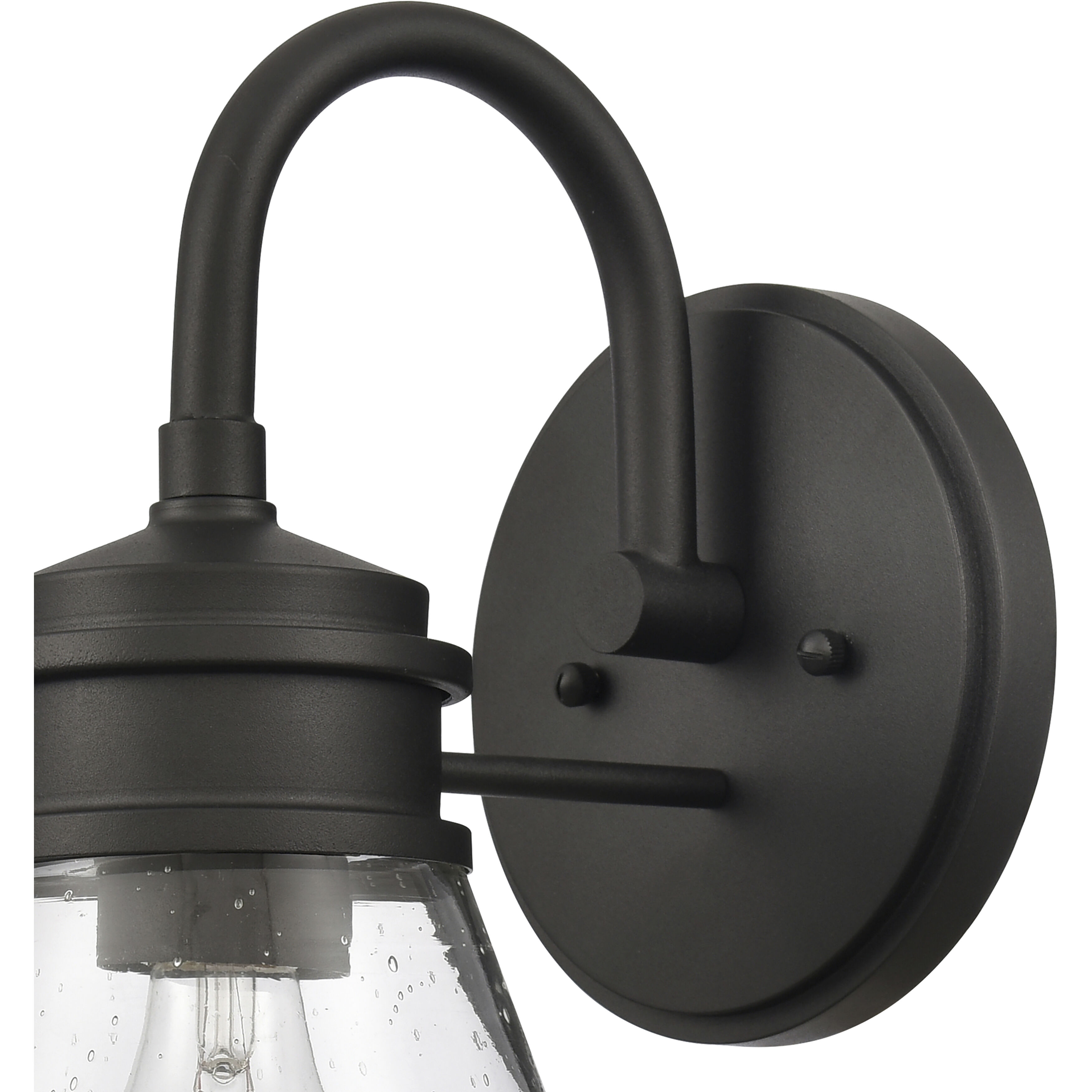 Dovas 1 Light 13.5 inch Textured Black Outdoor Wall Sconce
