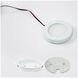 LED Button Light 24 LED 3 inch White Puck Light in 3000K