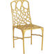 Honeycomb Gold Side Chair, Marjorie Skouras Collection